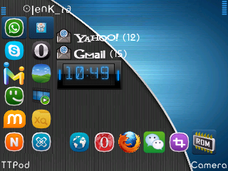 Tema Illumination Blue Untuk S60 V3 V5